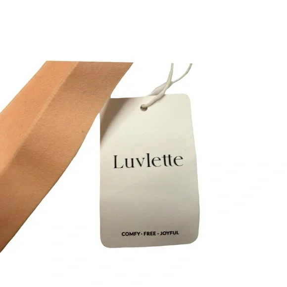 Luvlette Lace Underwire Bra 36E Nude Blush- Gold hardware-NWT - Picture 4 of 5